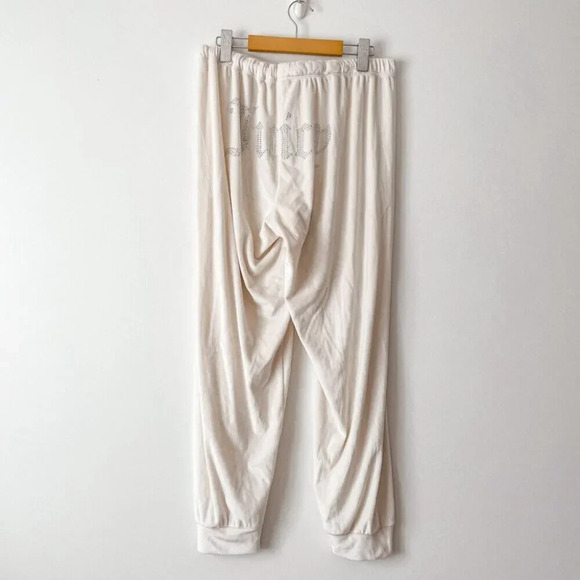 Juicy Couture Velvet Fleece Long Sleeve Shirt and Joggers Lounge Set Size Large - Picture 5 of 7